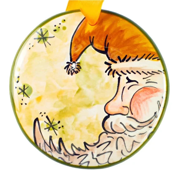 Hand‑Painted Ceramic Ornament - Zinnias Gift Boutique