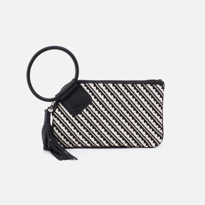 Sable Wristlet Black &amp; White - Zinnias Gift Boutique