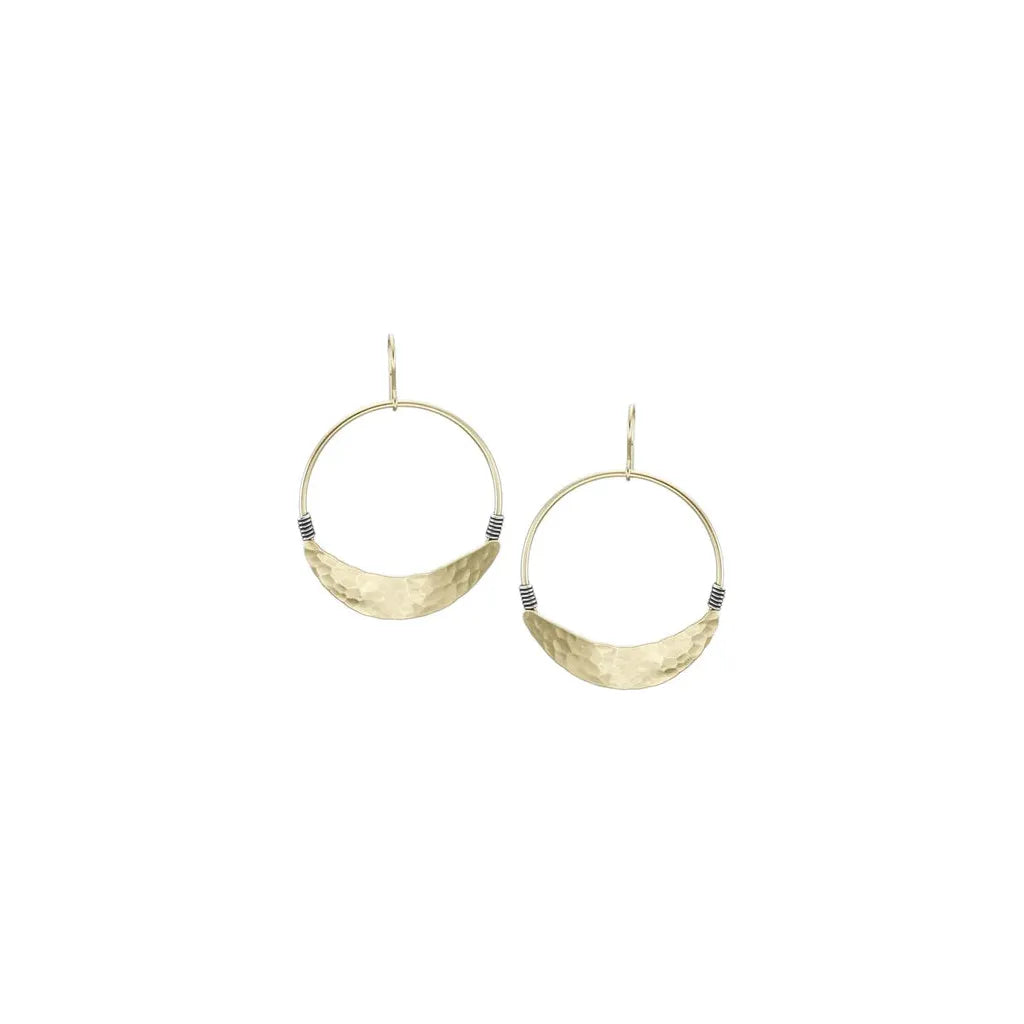 Small Wire-Wrapped Hoop Earring - Zinnias Gift Boutique