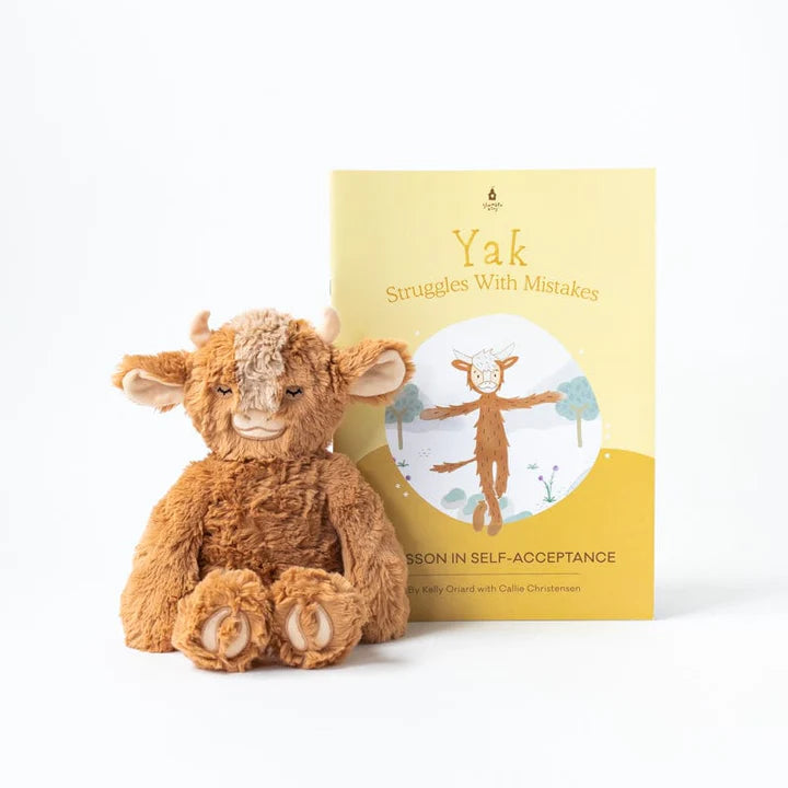 Yak Struggles With Mistakes: A Lesson In Self Acceptance (Kin &amp; Book) - Zinnias Gift Boutique