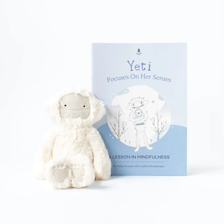 Yeti Focuses On Her Senses: A Lesson in Mindfulness (Kin &amp; Book) - Zinnias Gift Boutique