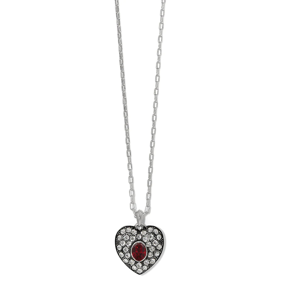 Adela Heart Red Mini Necklace - Zinnias Gift Boutique