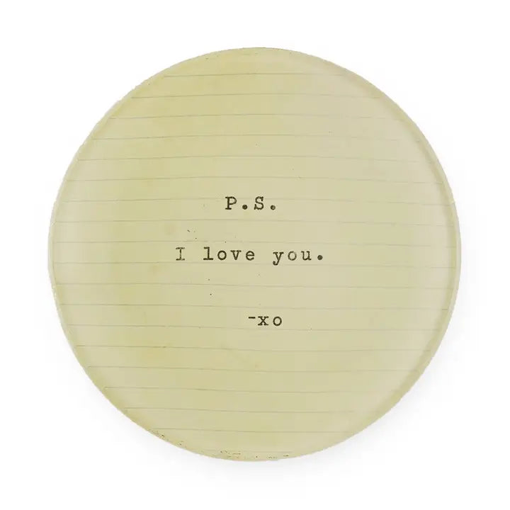 Decoupage Plate - Zinnias Gift Boutique