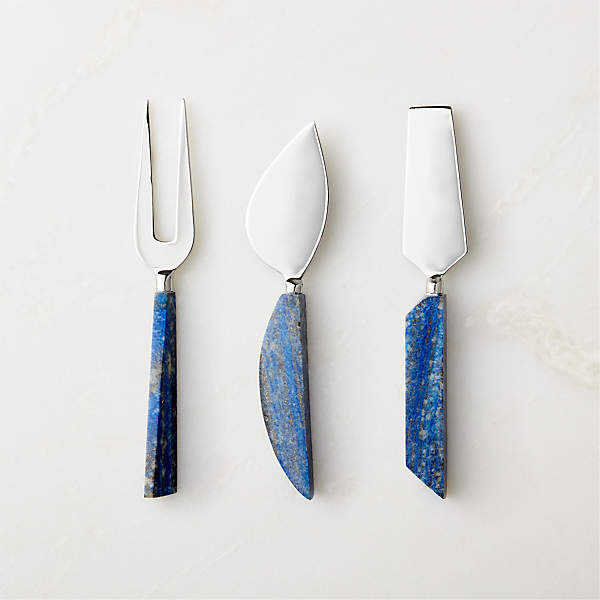 Cheese Knife Lapis Lazuli - Zinnias Gift Boutique