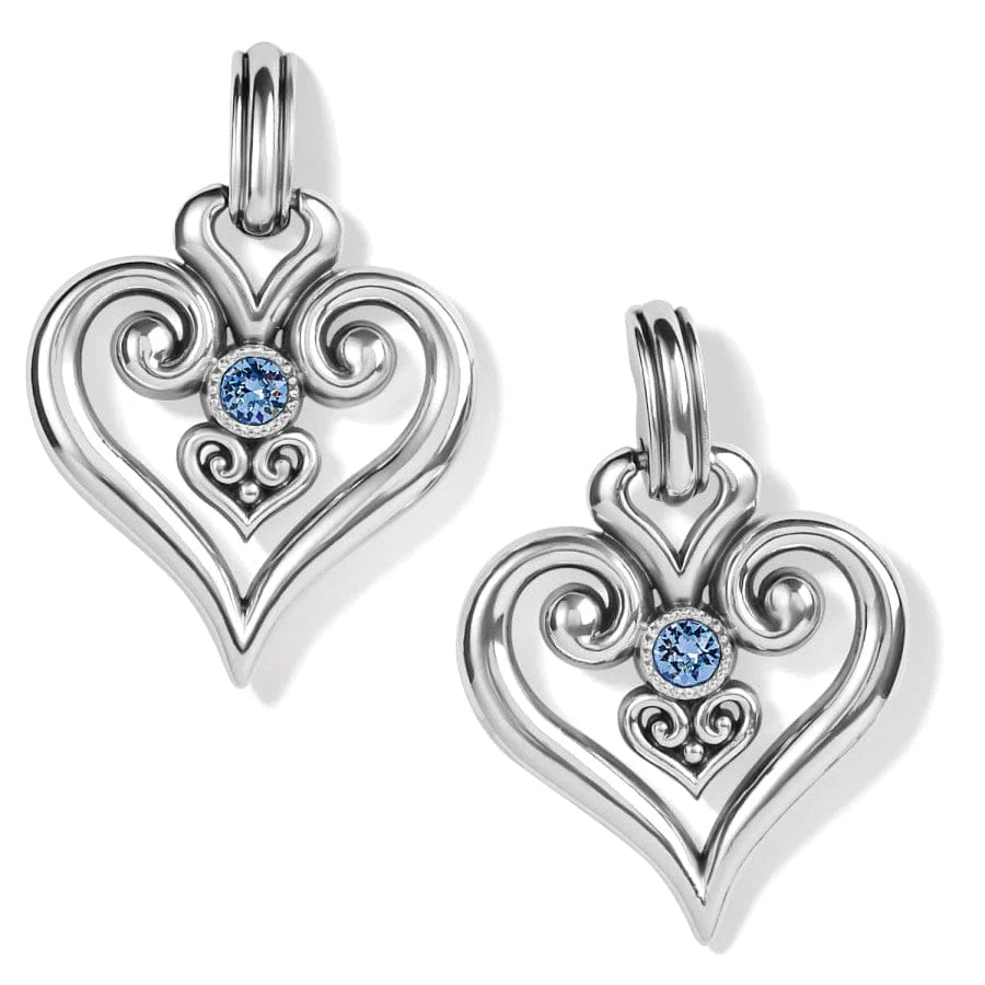Alcazar Heart Glint Post Drop Earrings - Zinnias Gift Boutique
