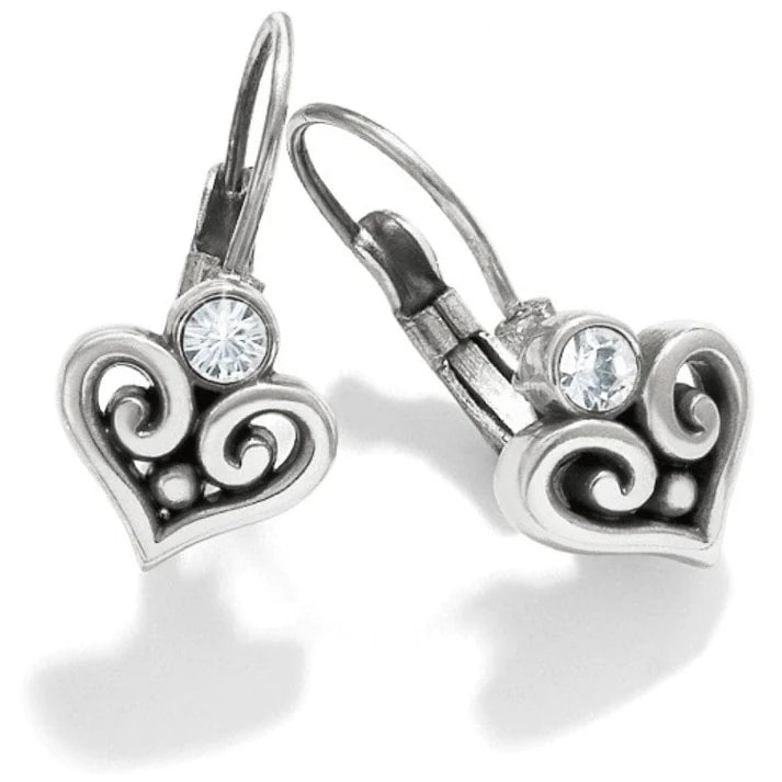 Alcazar Heart Leverback Earrings - Zinnias Gift Boutique