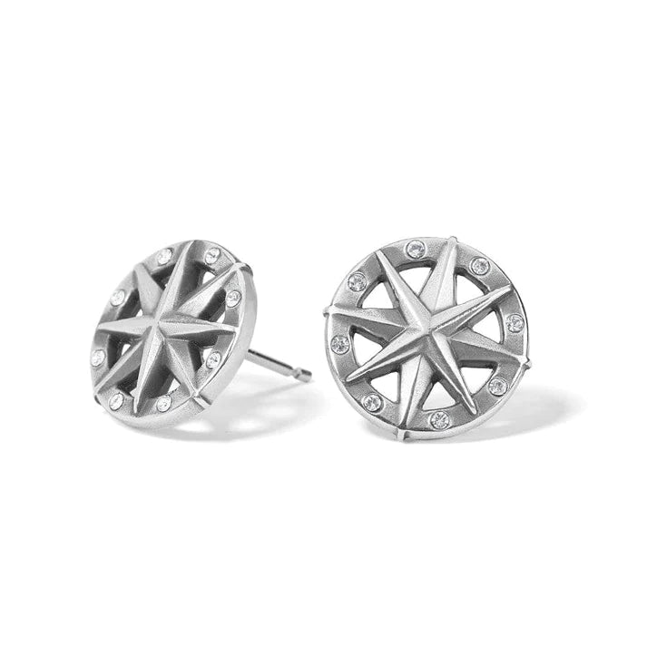 Anchor &amp; Soul Compass Mini Post Earrings - Zinnias Gift Boutique