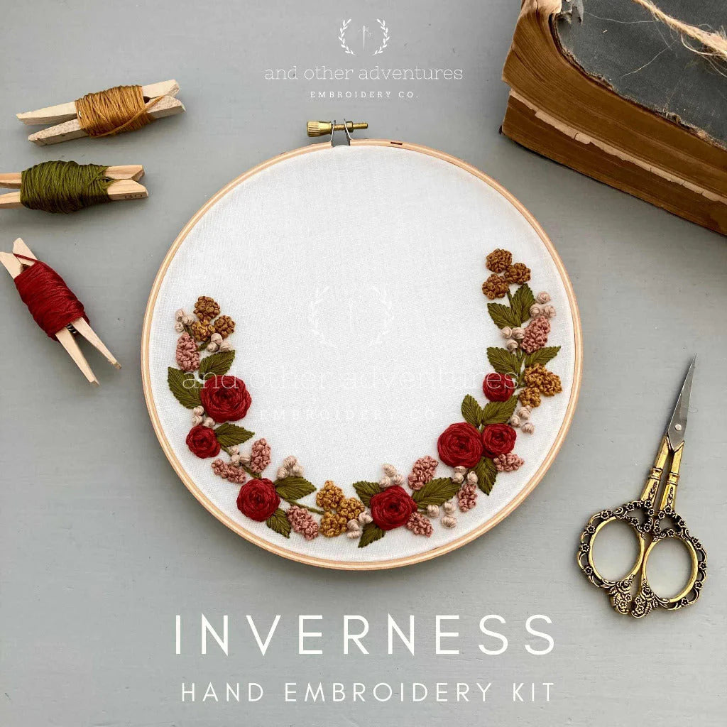 Hand Embroidery Kit - Inverness in Copper - Zinnias Gift Boutique
