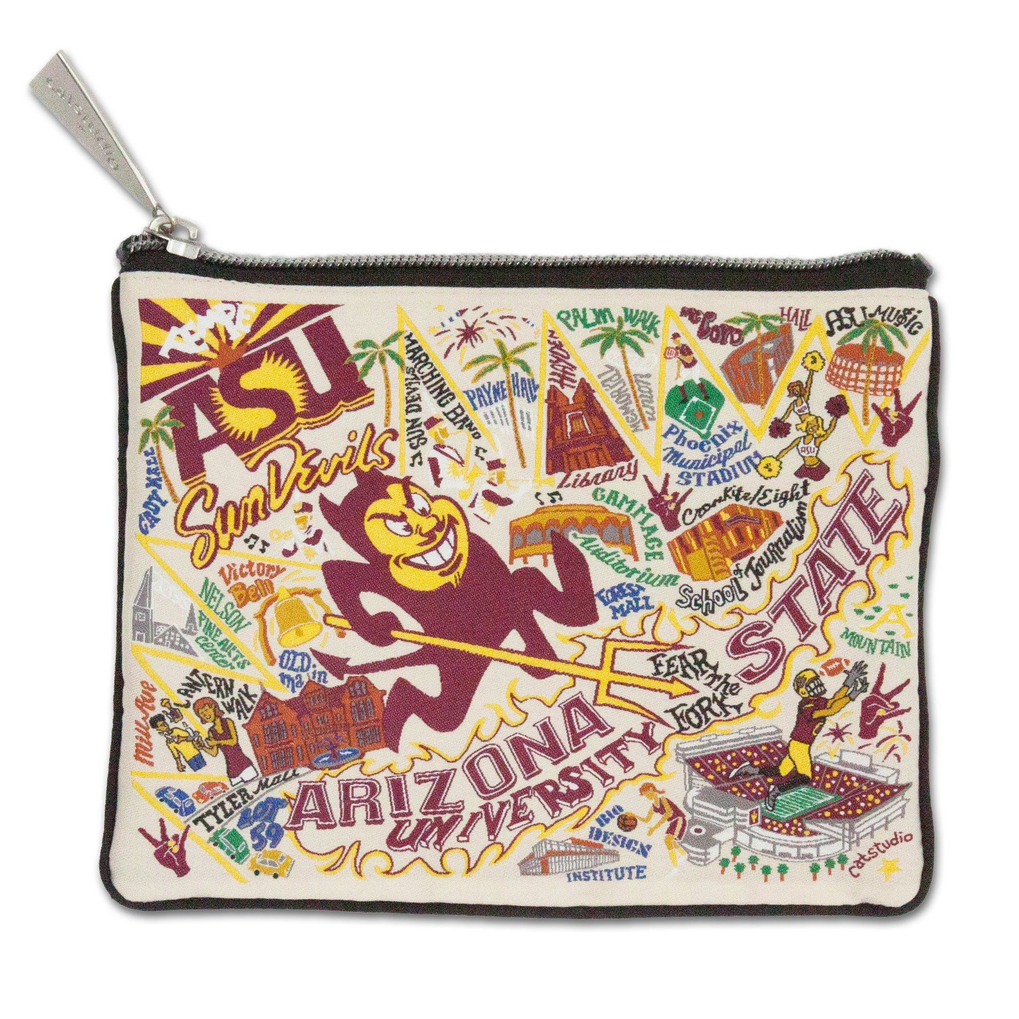 Collegiate Zipper Pouch - Zinnias Gift Boutique