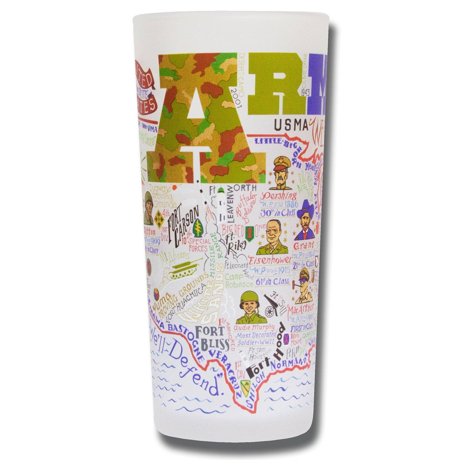 Drinking Glass (Military) - Zinnias Gift Boutique