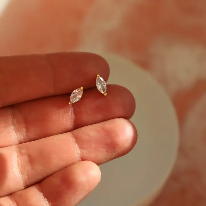 Marquise CZ Studs - Zinnias Gift Boutique