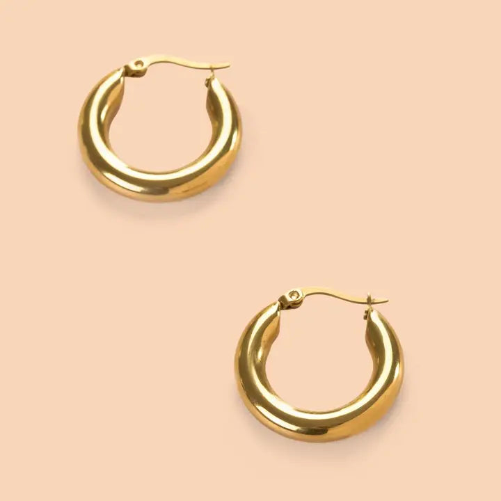Bold Hoops Gold - Zinnias Gift Boutique
