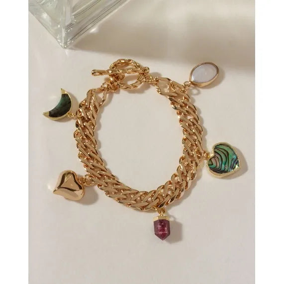 Earth's Heartbeat Charm Bracelet