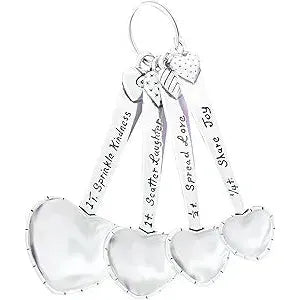Heart Measuring Spoons - No Hook - Zinnias Gift Boutique