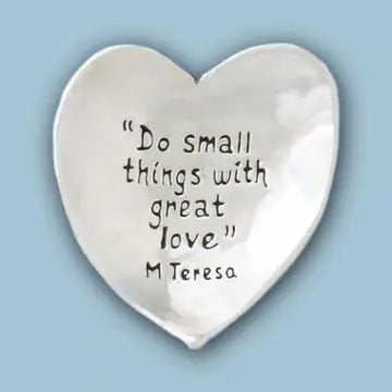 Large charm bowl by Basic Spirit featuring a decorative heart design, perfect for serving or display.
