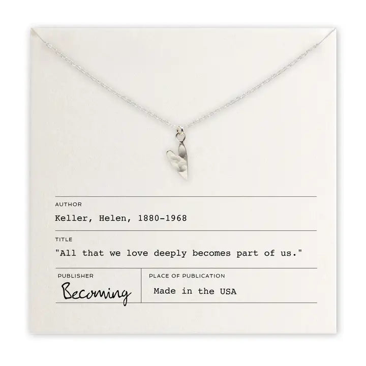 Love Deeply Necklace - SS - Zinnias Gift Boutique
