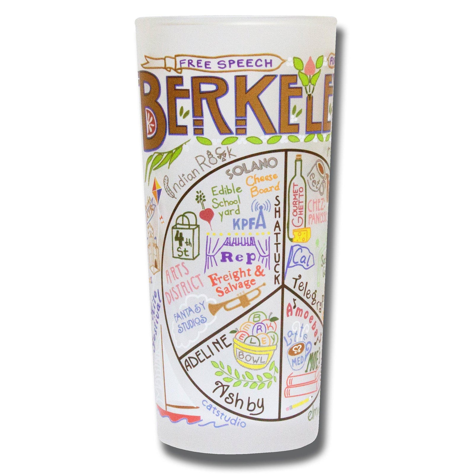 Drinking Glass (Geography) - Zinnias Gift Boutique