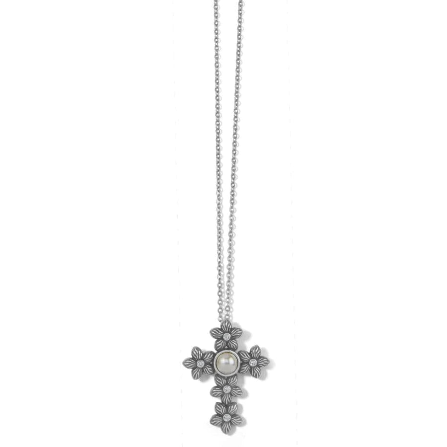 Bloom Cross Pearl Necklace - Zinnias Gift Boutique