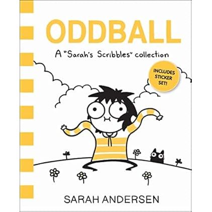 Cover of "Oddball: A Sarah's Scribbles Collection" adult book by Book Publisher featuring humorous cartoon illustrations.