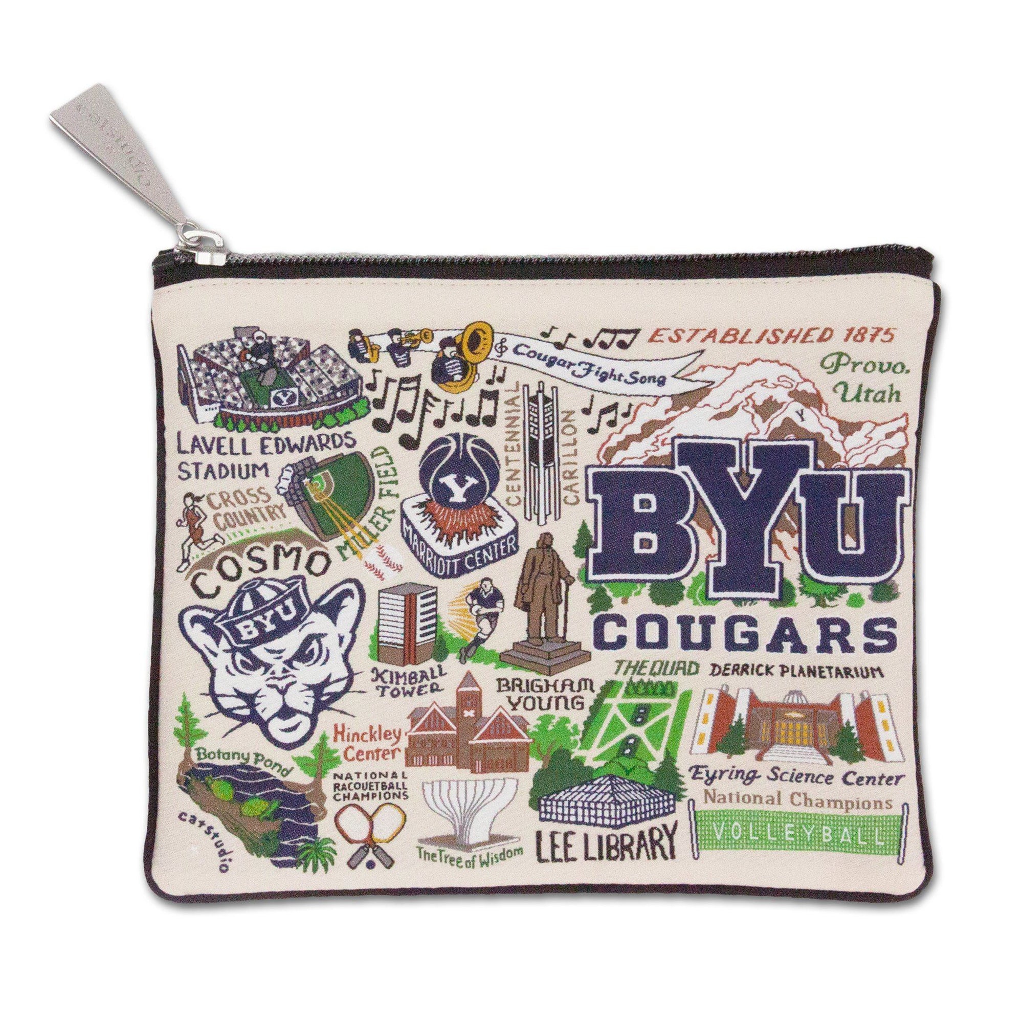 Collegiate Zipper Pouch - Zinnias Gift Boutique