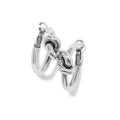 Interlok Single Knot Hoop Earrings - Zinnias Gift Boutique