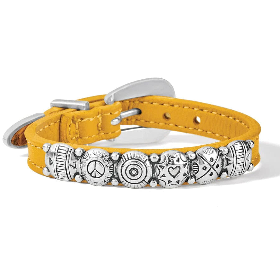 Brighton Harmony Bandit bracelet 3/8 with mixed metal links and intricate design, styled on a wrist.