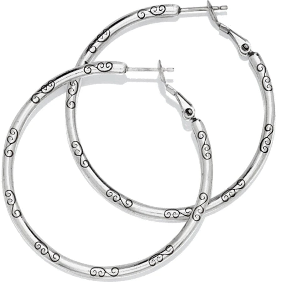 Large Earring Charm Hoops - Zinnias Gift Boutique