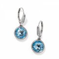 Brighton Meridian Aurora leverback earring with intricate metalwork and sparkling gemstone accents.