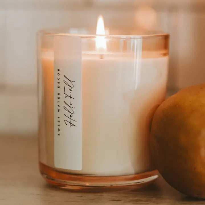 Hello fall candle 12oz soy