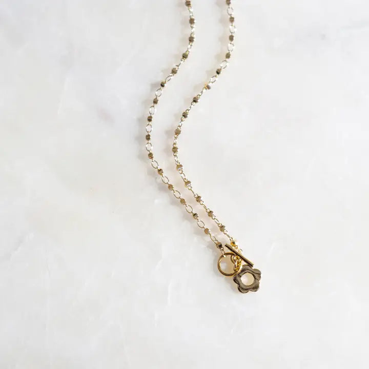 Flower Power Necklace - 18K Gold Plated - Zinnias Gift Boutique