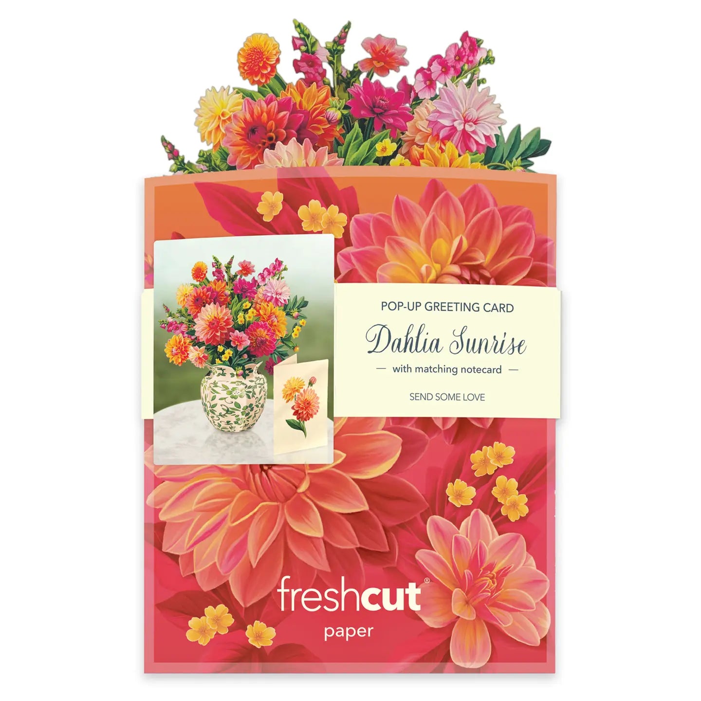 Mini Freshcut Bouquet Cards - Zinnias Gift Boutique