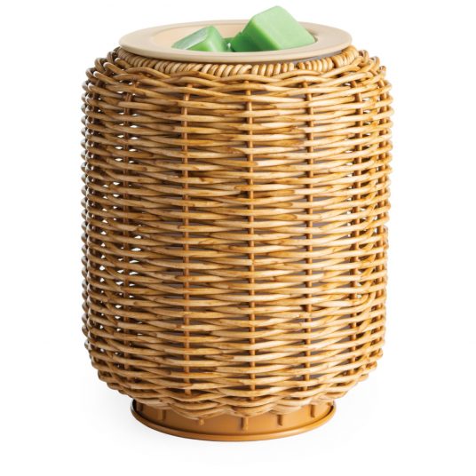 Wicker Lantern Illumination Fragrance Warmer - Zinnias Gift Boutique