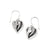 Cascade Heart French Wire Reversible Earring - Zinnias Gift Boutique