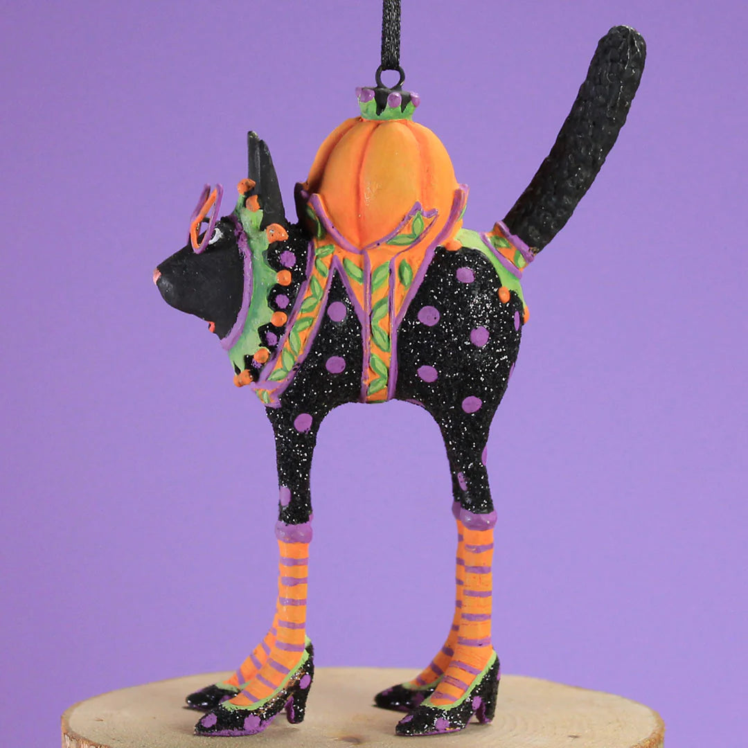 Patience Brewster Halloween Black Cat Mini Ornament - Zinnias Gift Boutique