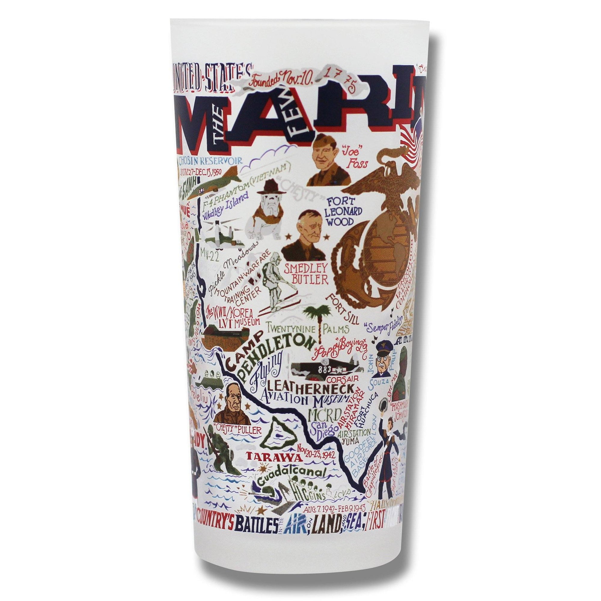 Drinking Glass (Military) - Zinnias Gift Boutique