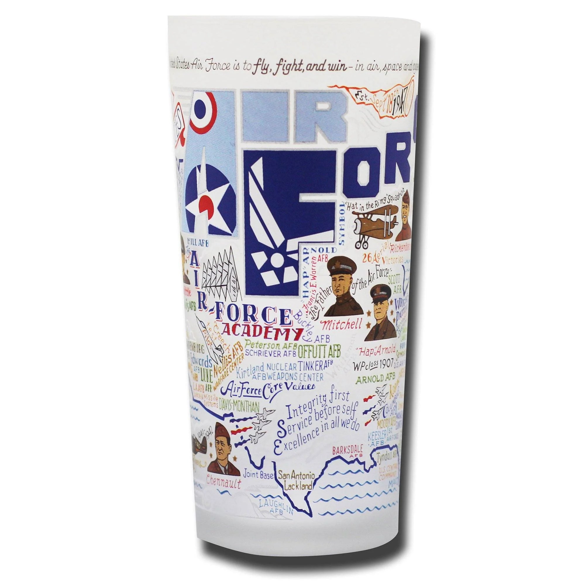 Drinking Glass (Military) - Zinnias Gift Boutique