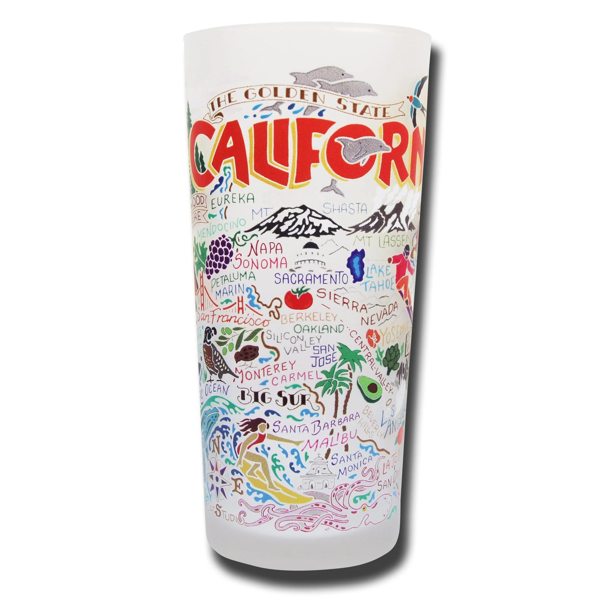 Drinking Glass (Geography) - Zinnias Gift Boutique