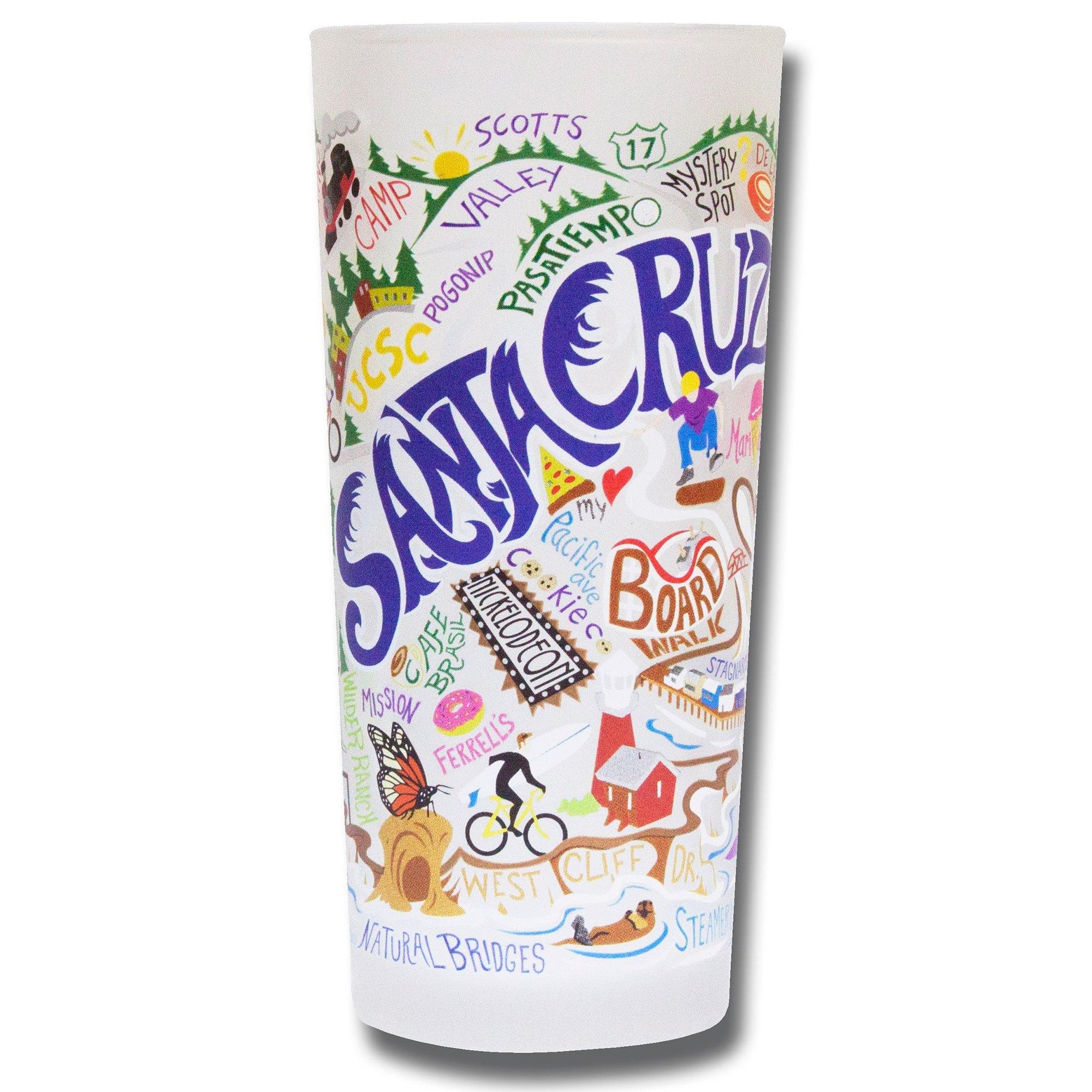 Drinking Glass (Geography) - Zinnias Gift Boutique