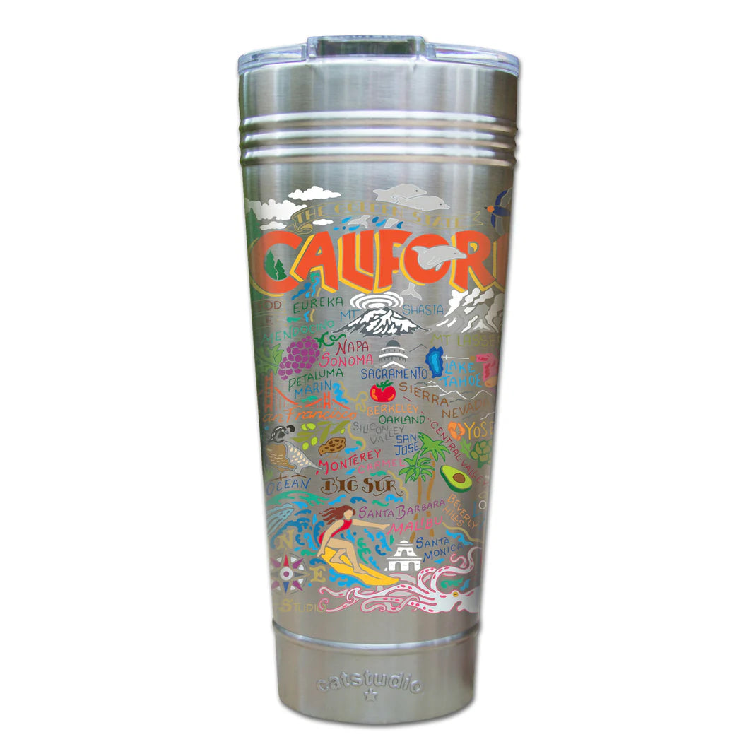 Tumbler Thermal SS (Geography) - Zinnias Gift Boutique