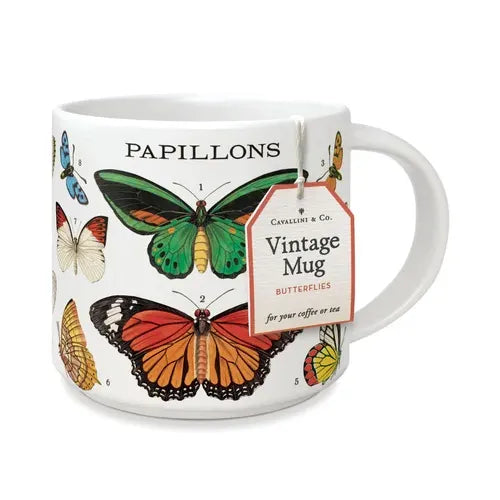 Butterflies Ceramic Mug - Zinnias Gift Boutique