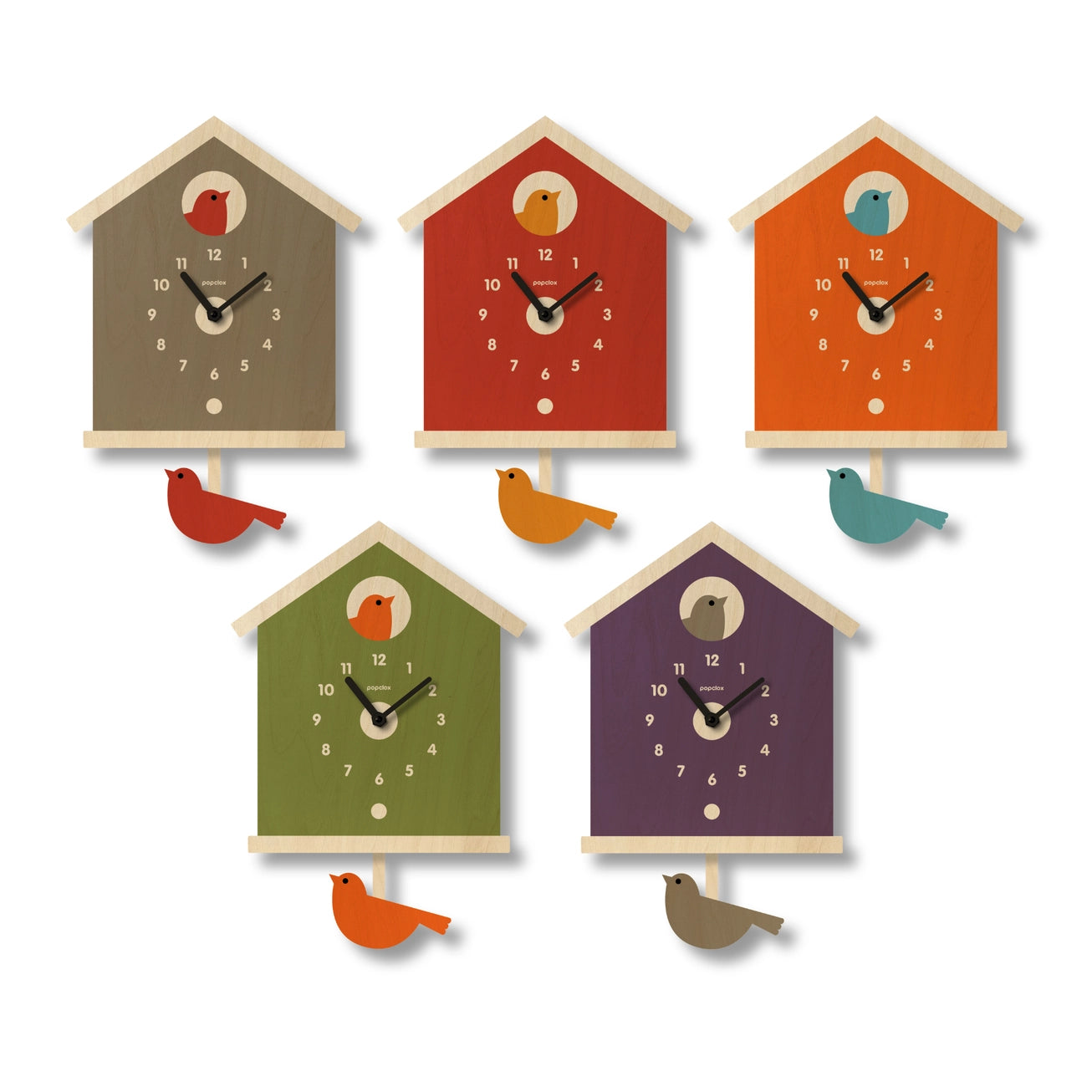 Birdhouse Pendulum Clock - Zinnias Gift Boutique