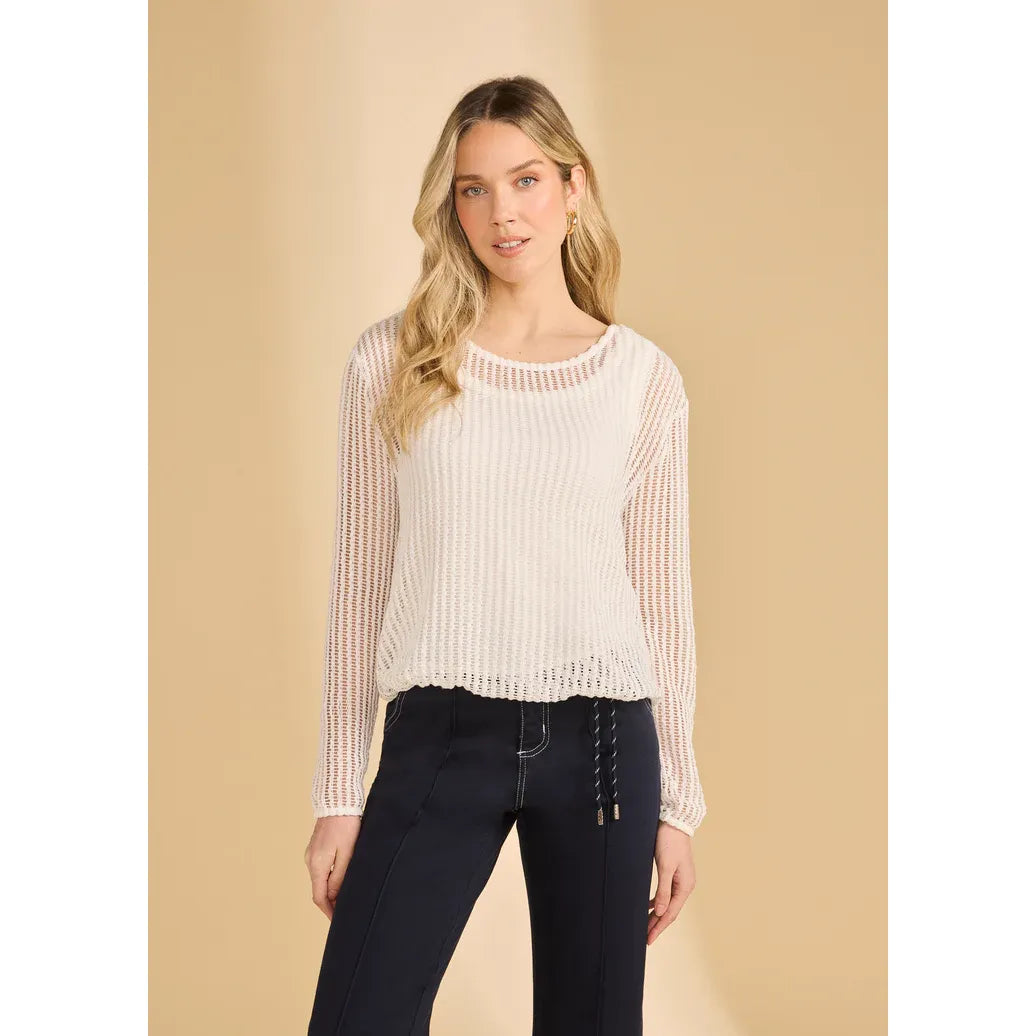 Long Sleeve Bubble Top - Zinnias Gift Boutique