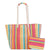 Paper Straw Shoulder Tote - Zinnias Gift Boutique