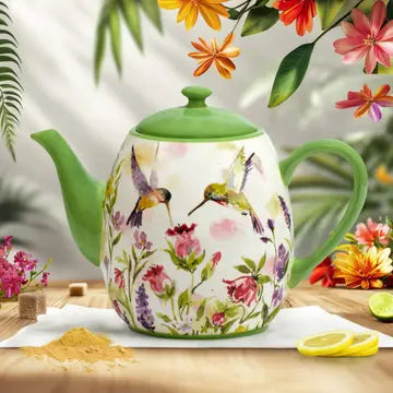 Hummingbird Teapot - Zinnias Gift Boutique