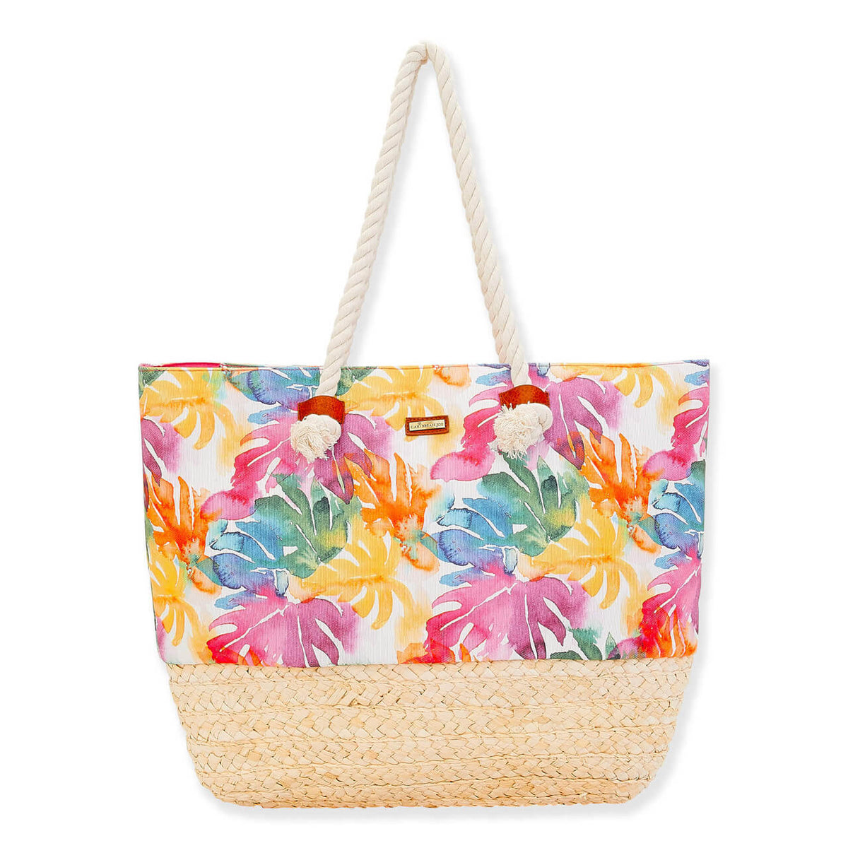 Poly/Cornhusk Shoulder Tote - Zinnias Gift Boutique