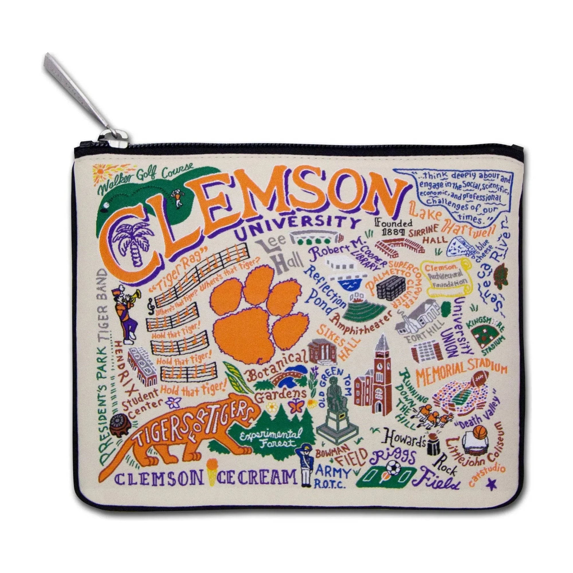 Collegiate Zipper Pouch - Zinnias Gift Boutique