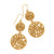 Contempo Medallion Duo French Wire Earrings - Zinnias Gift Boutique