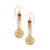 Contempo Playa Rosa French Wire earring - Zinnias Gift Boutique