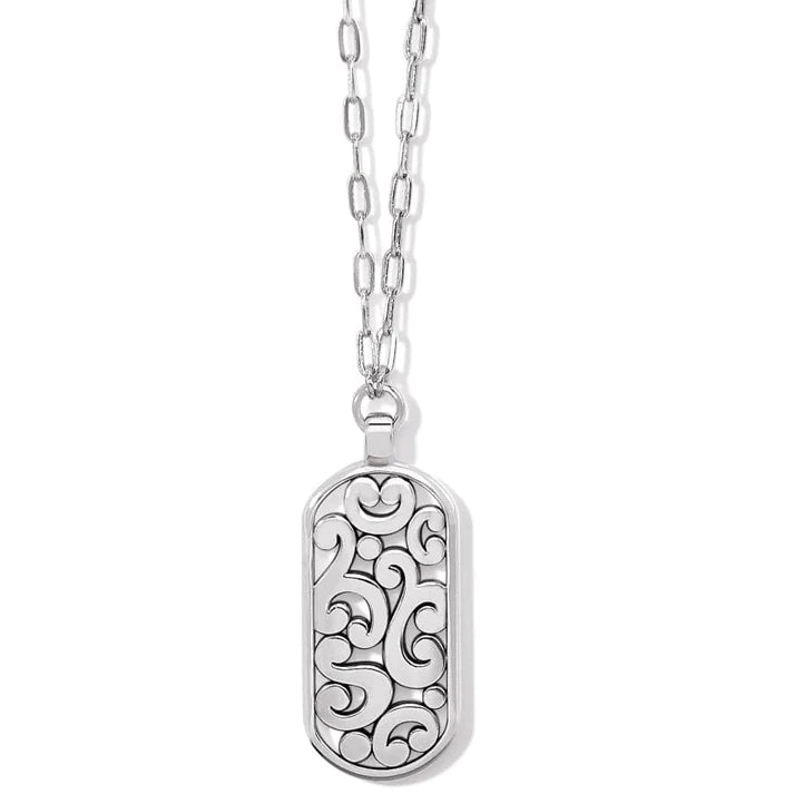 Contempo Token Tag Long Necklace - Zinnias Gift Boutique