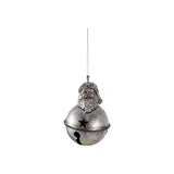 Bell Ornament w/Santa Head & Star Cut-Outs - Zinnias Gift Boutique